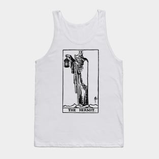 The Hermit Tarot in black Tank Top